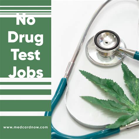 in past 3 years. . No drug test jobs